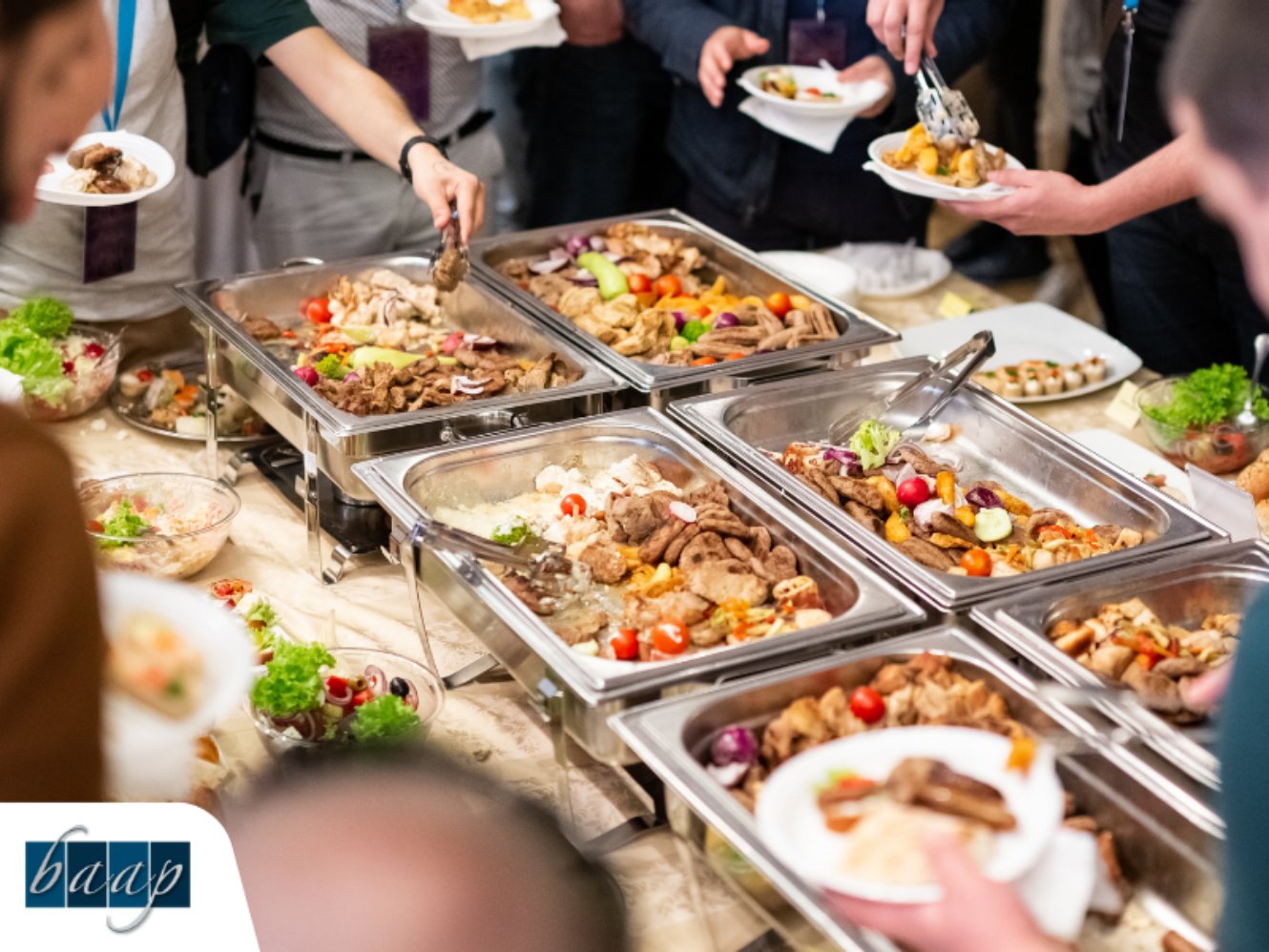 Business buffet setup